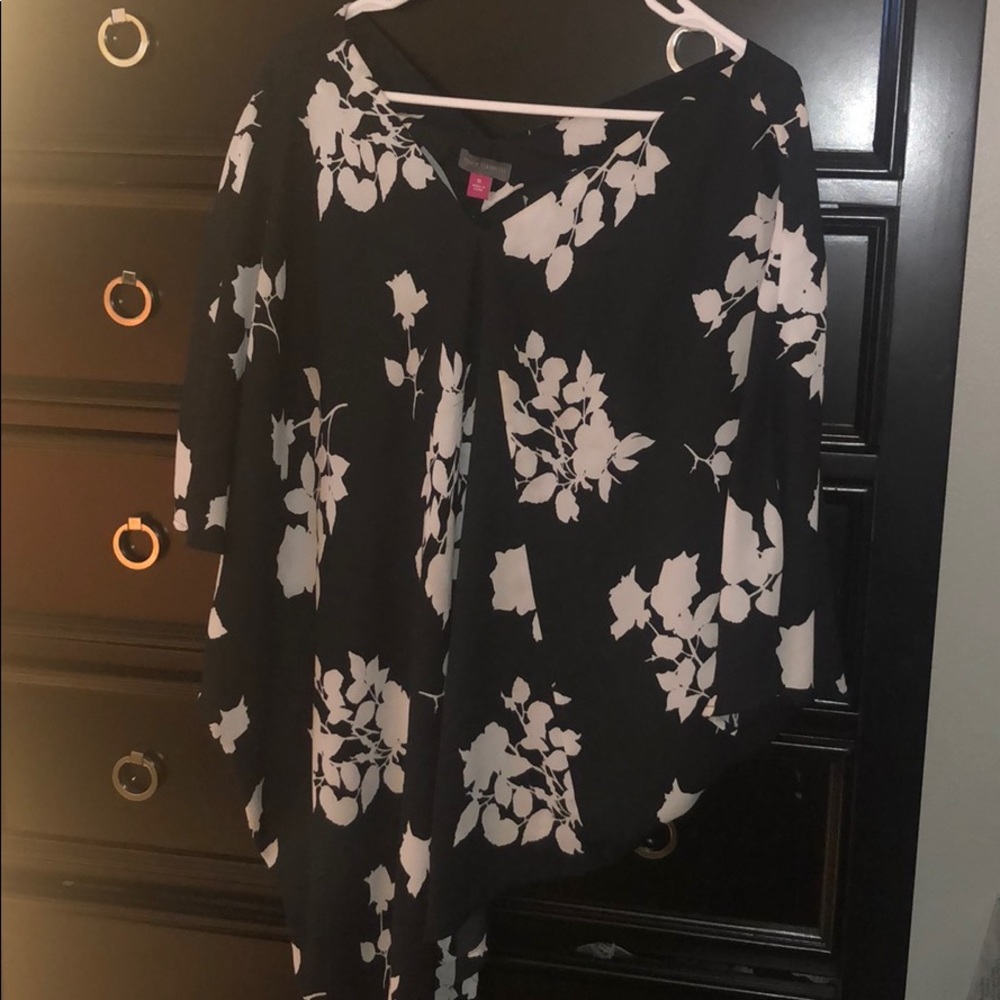 Fun floral Asymmetrical blouse